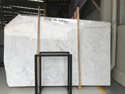 Italian White Marble Slab Bianco Carrara white marble