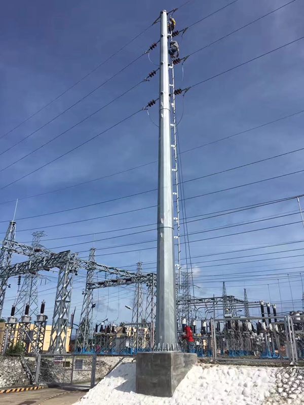 115kV الصلب القطب الطاقة