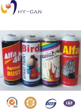 Metal Tin Aerosol Can for clener