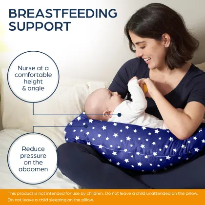 Crescent Shape Maternity Pillow for Pregnancy and Breastfeeding