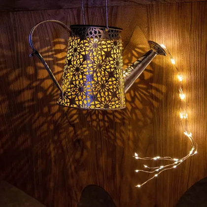 Outdoor Solar Kettle Lamp - Copper Wire Garden Lawn Decoration