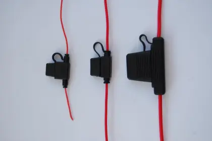 Electrical wiring parts with fuse holder