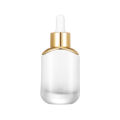 Glas Tropper Flasche Gold Runde Schulter