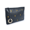 Autentica pochette in pelle con struttura notturna