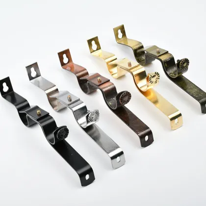 High-Quality Metal Curtain Rod Bracket - Single Roman Curtain Rod Accessories