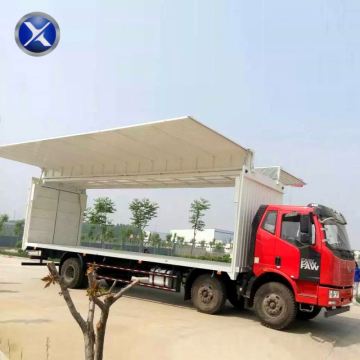 Large factory high quality fast food truck wing open type truck