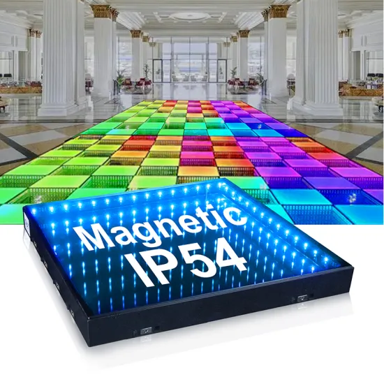 3D LED Dance Floor Mirror - Magnetic RGB Waterproof IP54 for Wedding Party & Car Show