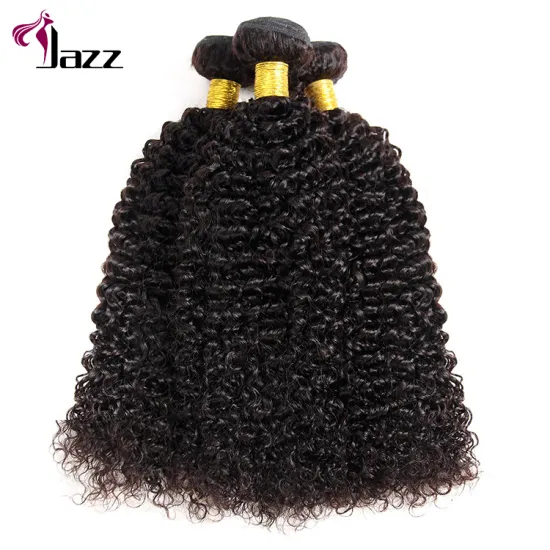 Top quality grade curly style unprocessed virgin Cuticle Aligned human hair