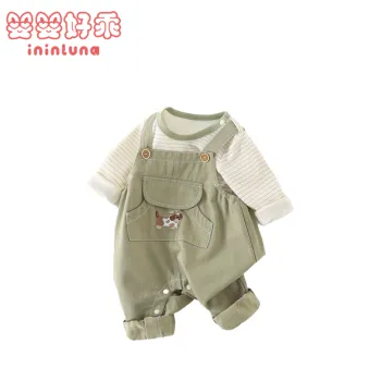 Baby Spring Suspender Pants Outfit Set