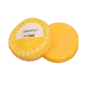 Good quality cheap price round shape 20g 25g customized weight hotel bathroom soap
