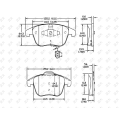 Тормозная подушка Volkswagen Tiguan D1375