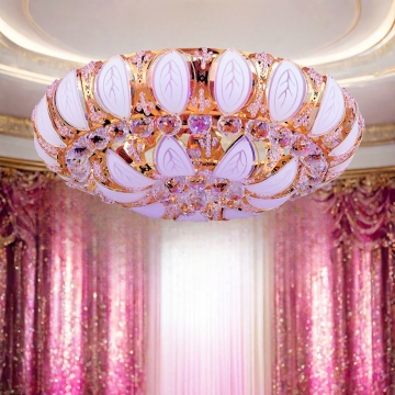 Modern Fancy Flower K9 Crystal LED Lamp - Chandelier for Home Decor & Hotels