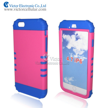 Whole Sale 3 in One PC +Silicone Cell Phone Case for iPhone6g