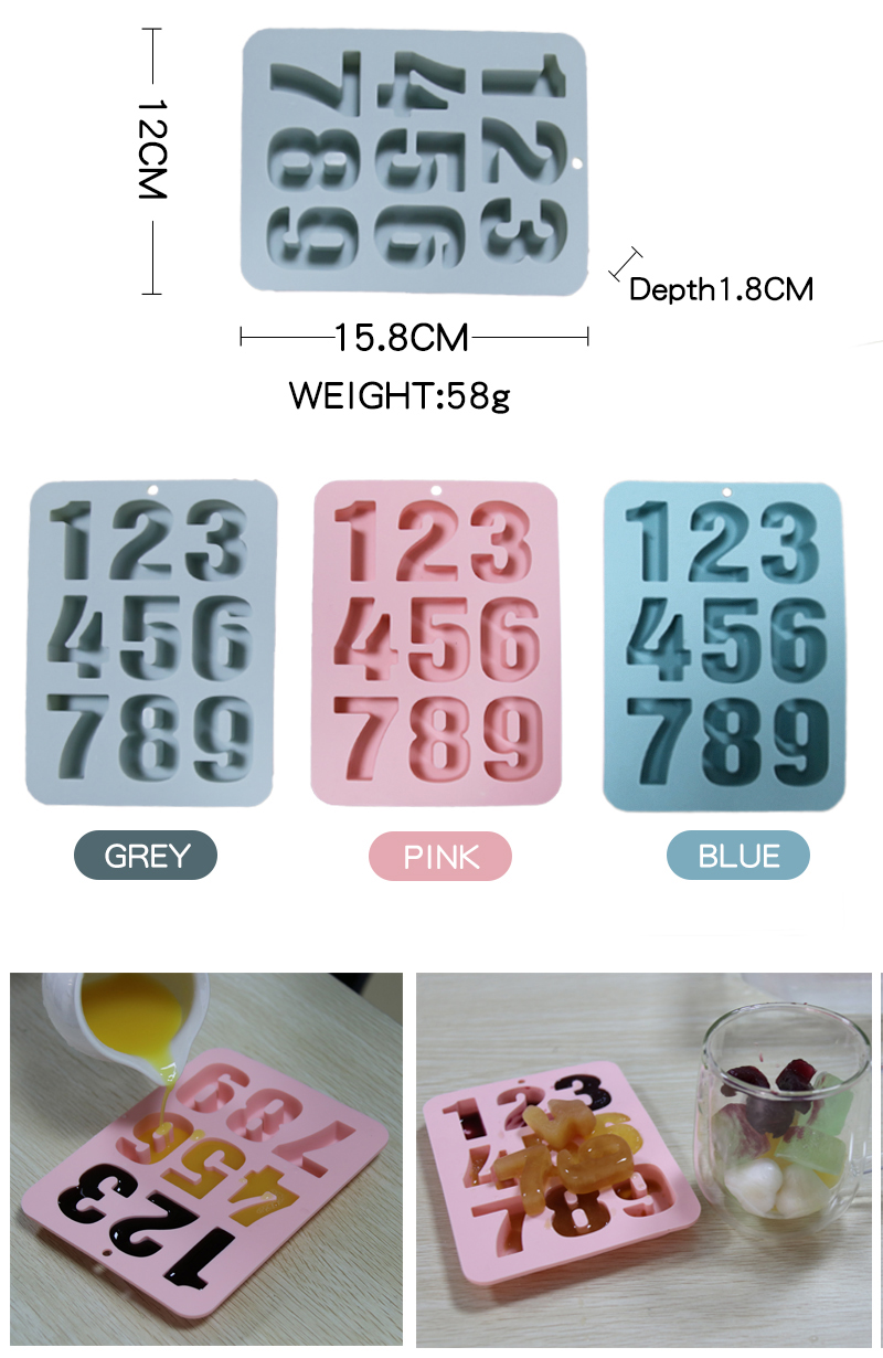 Silicone Number Trays Mold Jpg