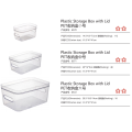 Plastic Bin Clear Storage Box with Lid Handle
