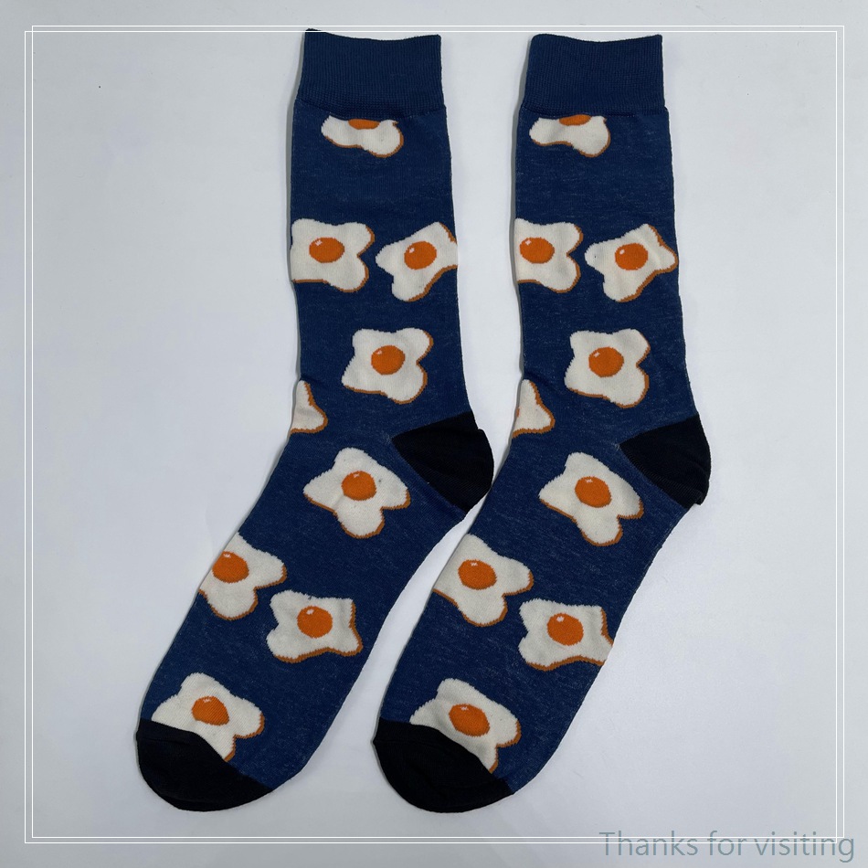 Sells a variety of custom cotton socks