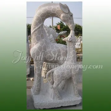 Decorative Giraffe Statue, Granite Giraffe Sculpture