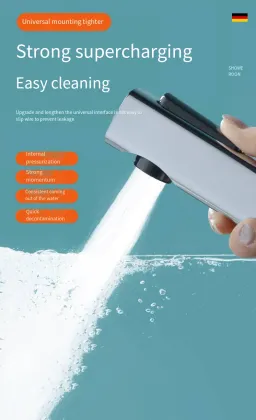 Gun Gray Toilet Flush Spray Gun with Angle Valve and Plated Faucet