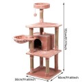 Eco Friendly Luxury Cat Scratcher Board Particle Board Indoor Climbing Tower Multi Tier Activity Center Recyclable Surface