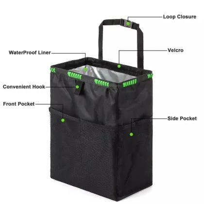 Cute Auto Accessories: Garbage Headrest Trash Bag for Car Back Seat