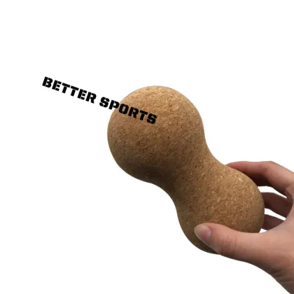 wood nature cork peanut massage yoga ball