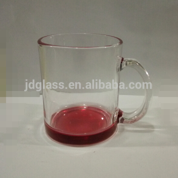2016 new design factory manufacture colorful Glass Cup hot sale