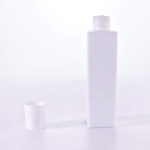 Lotion Bottles For Cosmetics Square Opal White Glass Lotion Bottle Factory