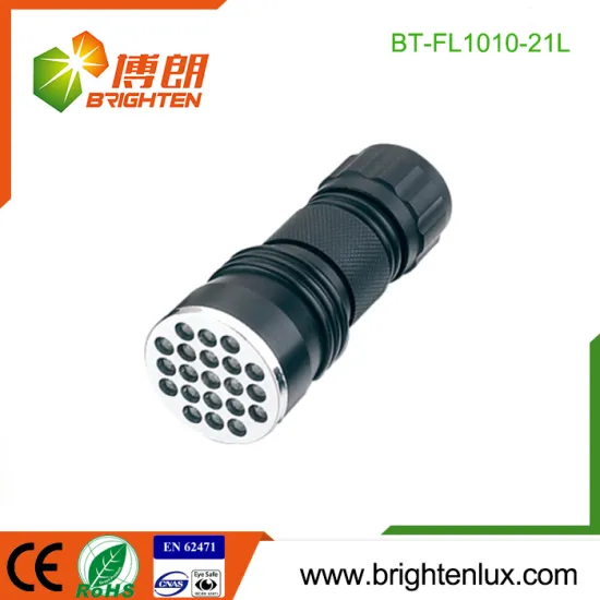 Factory Supply CE ROHS Aluminum Alloy Material 21 led aaa Flashlight Torch For Sale