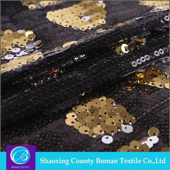 wholesale fabric china High quality Shiny Embroidery polyester fabric sequin fabric