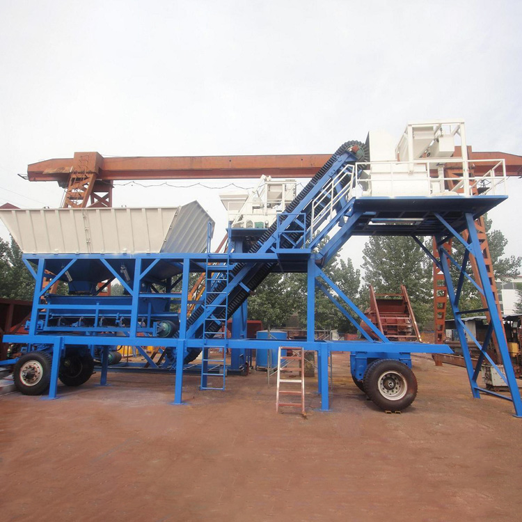 YHZS75 mobile concrete mixing plant for in Philippines