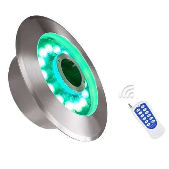 Factory Wholesale Stainless Steel Fountain Light Round IP68 Underwater RGB LED Pool Light
