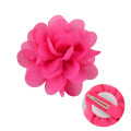 Flores de chiffon com acessórios para o cabelo para crianças