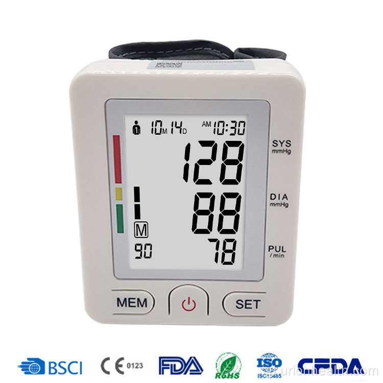 Monitor de presión arterial tipo de boneca portátil máis vendido