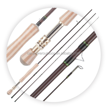 High Quality 100% Japan Toary Carbon 9' 3 Sections Fly Fishing Rod Wholesale