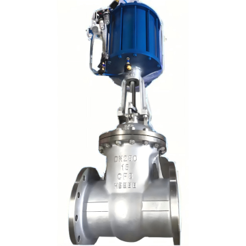 Válvula de portão flangeada pneumática