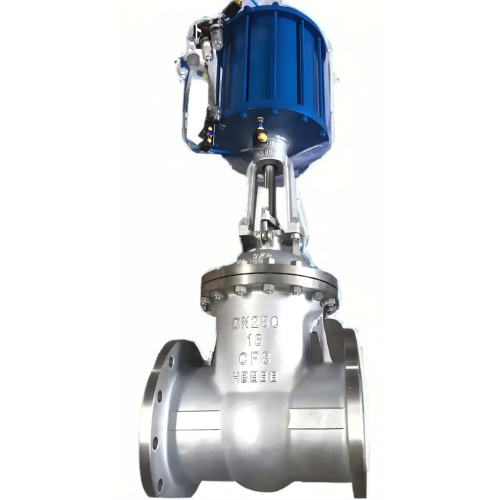 Válvula de portão flangeada pneumática