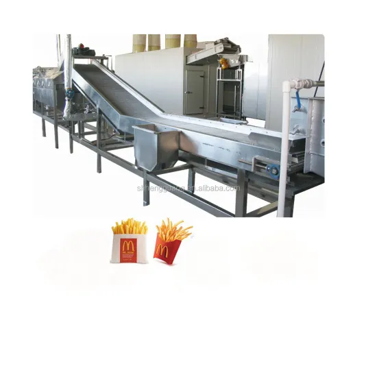 French Fry Production Line and Deep Fryer Equipment for Frozen French Fries Making