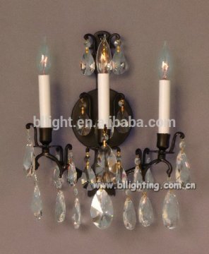 2016 best-selling fancy home crystal wall lamp