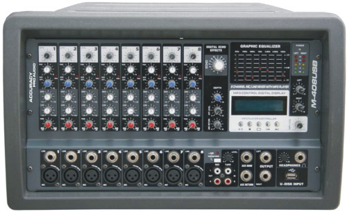 Professional 8 kanaler Usb blandning konsol/audio Mixer M-408usb