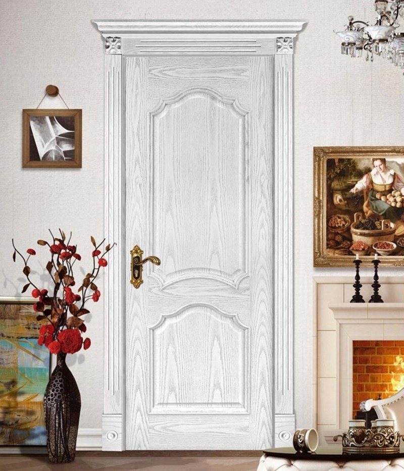 White Solid Wood Door