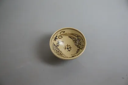 A set of underglaze colored tea set of Jizhou kiln