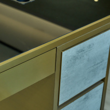 Customized Cosmetics Shop Display Cabinet Luxury Classic Series Cosmetic Display Cabinet Factory