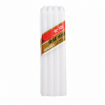 Bright Light White Stick Candles 8pcs/shrink Africa