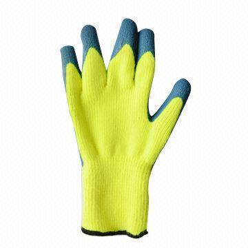 Safety/Winter Loop Acrylic Latex/Terrying Liner Gloves