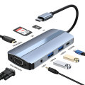 Acht in einem Typ -C -Hub -Multiport -Adapter