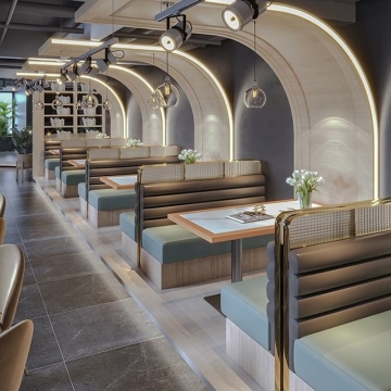 Modern Coffee Shop Furniture Sets: Sofas, Booths, Tables & Chairs