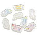 Mixed Transparent Clear Good Night Hear Star Letter Clouds Flat Back Resin Beads Decoration Charms  Children Jewelry Ornament