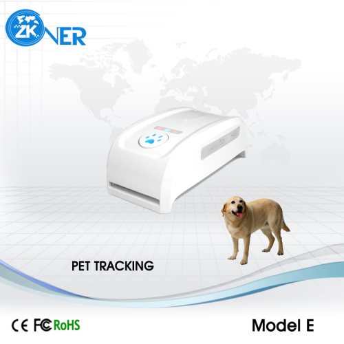 Pure White GPS Pet Tracker for Cat Dog Camel