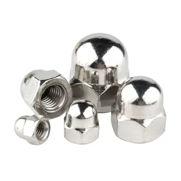 Custom Size Stainless Steel Hex Dome Cover Nuts: SUS201, SUS304, and SUS316 Fasteners