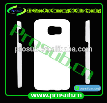 3d sublimation blank cell phone case cover skin for Prosub-samsung s6 side opening